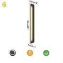Axyaa Outdoor LED Wall Light for Garage Courtyard - Black Linear Design
