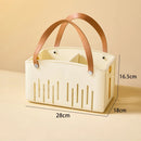Axyaa Foldable Waterproof Bath Basket: Large Capacity Toiletry Storage