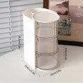 Axyaa Beauty Egg Storage Organizer Rotating Makeup Display Case