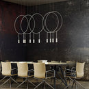 Axyaa Postmodern Metal Chandelier Restaurant Bedroom Bar Study Lamp