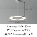 Axyaa Modern Ring Pendant Light for Living Room, Dining Room & Study