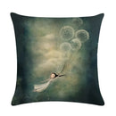Axyaa Linen Pillowcase: Soft Printed Cover for Sofa, Car, or Home Décor