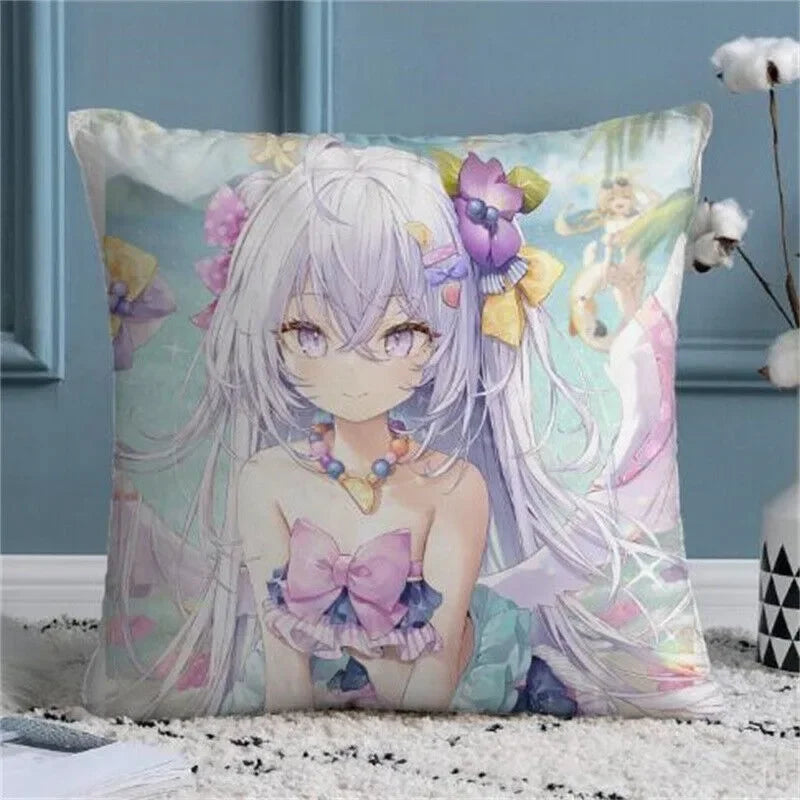 Axyaa Blue Archive Throw Pillow Cover - Soft Sofa Decor Case