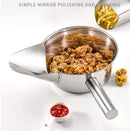 Axya Stainless Steel French Fries Basket Funnel Scoop Shovel for Fast Food Kitchen