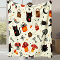 Axyaa Digital Cartoon Printed Flannel Blanket for Office & Leisure