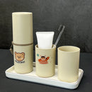 Axyaa Travel Toothbrush Case & Mouthwash Cup Set
