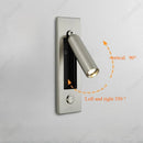 Axyaa LED Adjustable Angle Reading Wall Lamp with Switch for Bedroom Atmosphere