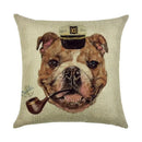 Axyaa Dog Linen Cushion Cover 45*45cm - Home Sofa Decor Pillowcase