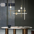 Axyaa Nordic Glass LED Globe Pendant Lamp - Post-Modern Design