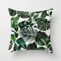 Axyaa Tropical Leaf Cactus Monstera Cushion Cover 45*45cm - Decorative Pillowcase
