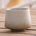 Coarse Pottery Glazed Teacups Set by Axyaa - Japanese Style Coffee Mugs for Home Decor