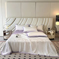 Axyaa Embroidered Silk Summer Quilt 4-Piece Bedding Set