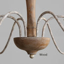 Rustic Wood Art Chandelier Light by Axyaa for Country Living Spaces