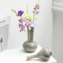 Axyaa Marble Chinese Ceramic Vase Vintage Floral Arrangement Living Room Ornament