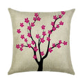 Axyaa Cartoon Pattern Linen Pillowcase - Home Sofa Decorative Cushion Cover