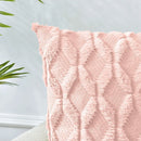 Pink Boho Rhombus Cushion Cover 45x45 for Living Room Chair by Axyaa