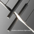 Axyaa Modern LED Dining Chandelier Minimalist Line Spot Lamp Fixture