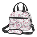 Axyaa Sakura Cherry Blossoms Insulated Lunch Bag: Reusable Thermal Cooler for Work, School, Picnic