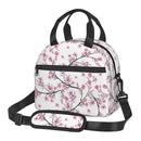 Axyaa Sakura Cherry Blossoms Insulated Lunch Bag: Reusable Thermal Cooler for Work, School, Picnic