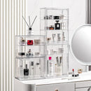 Axyaa Acrylic Stackable Storage Box with Magnetic Lid Transparent Showcase Organizer