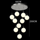 Axyaa Modern Duplex Staircase Pendant Light - Villa Magic Bean Style