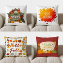 Autumn Vibes: Bird & Pumpkin Pillow Cover by Axyaa