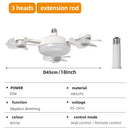 Axyaa Drone-Shaped Ceiling Fan Light with Remote Control and LED Dimming