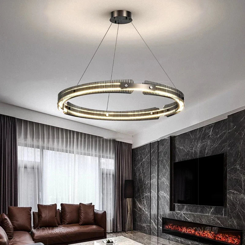 Modern Nordic Dining Room Pendant Light Chandelier by Axyaa