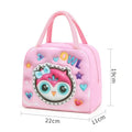 Axyaa Kids' 3D Cartoon Lunch Box Bag - Fresh Food Storage with Aluminum Foil