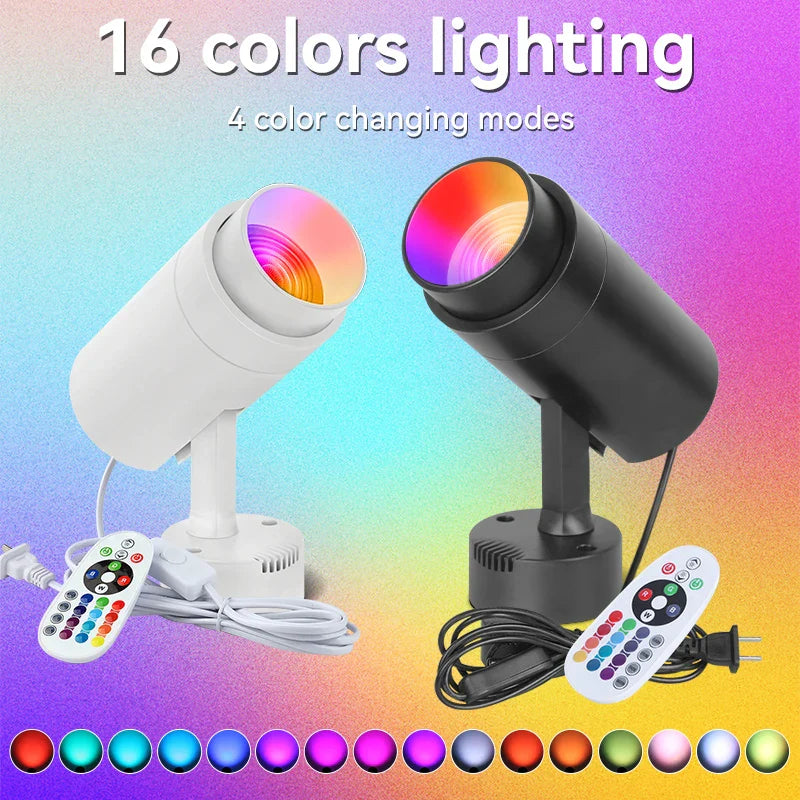 Axyaa RGB LED Spotlight with Remote Control for KTV Bar Disco Lighting