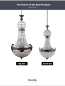 Axyaa Royal Empire Crystal Chandelier for Luxe Ambiance