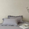 Axyaa Double Layer Cotton Gauze Pillowcases with Ruffles