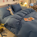 Axyaa Solid Color Duvet Cover Double/Queen Size, Anti-Mite & Durable