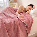 Axyaa Soft Waxy Stroking Cats Blanket - Four Seasons Air Conditioning Waffle Blanket