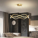 Axyaa Wave Pendant Lights: Modern Nordic Chandeliers for Dining, Bar, and Home Decor