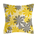 Axyaa Modern Daisy Grey Pillow Covers for Couch and Bed