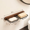 Wall-Mounted Black Walnut Soap Rack by Axyaa: No-Water Soap Box Shelf