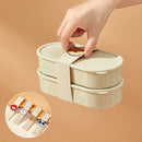 Axyaa Double Layer Lunch Box for Camping & Picnic - Sealed Bento Container