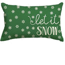 Axyaa Merry Christmas Tree Motto Green Pillowcase 30X50cm