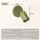Axyaa Macaron Wall Lamp: Nordic Minimalist Room Decor Sconce for Bedroom, Study, Entryway