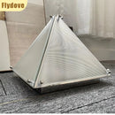 Axyaa Pyramid Glass Desk Lamp for Living Room, Bedroom, Study - Designer Light and Shadow
