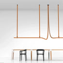 Axyaa Leather Belt Chandelier: Modern Minimalist Pendant Light for Home Living Room