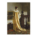 Moody Victorian Woman Portrait Wall Art Print by Axyaa