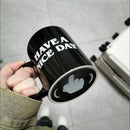 Axyaa Middle Finger Coffee Cup - Have A Nice Day Mug for Office Gifts