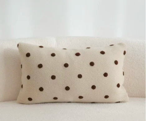 Axyaa White Nordic Pillow Cover for Living Room Sofa, Cute & Stylish Home Decoration