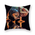 Axyaa Animal Print Pillow Cover - 45x45cm Square Polyester Decorative Cushion