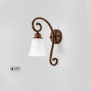Axyaa Retro Wrought Iron Glass Wall Lamp for Living Room & Bathroom