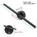 Axyaa Nordic LED Wall Lamp, 300° Rotation, 41CM Linear Vanity Light