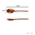 Axyaa Solid Wood Long Handle Spoon and Fork Set - Household Tableware