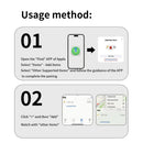 Axyaa GPS Tracker Bluetooth Anti-Lost Key Finder for Kid Pet Elder Positioner